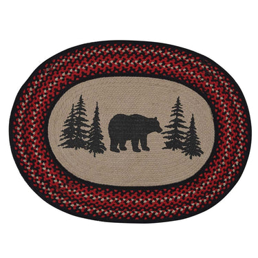 Bear Printed Braided Rug 2.6' x 3.5' (32